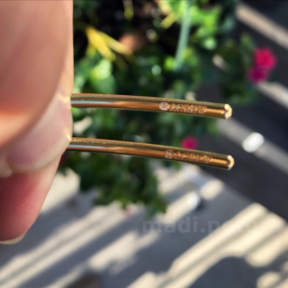 J Crew Gold Hoop Earrings - Picture 4 of 5